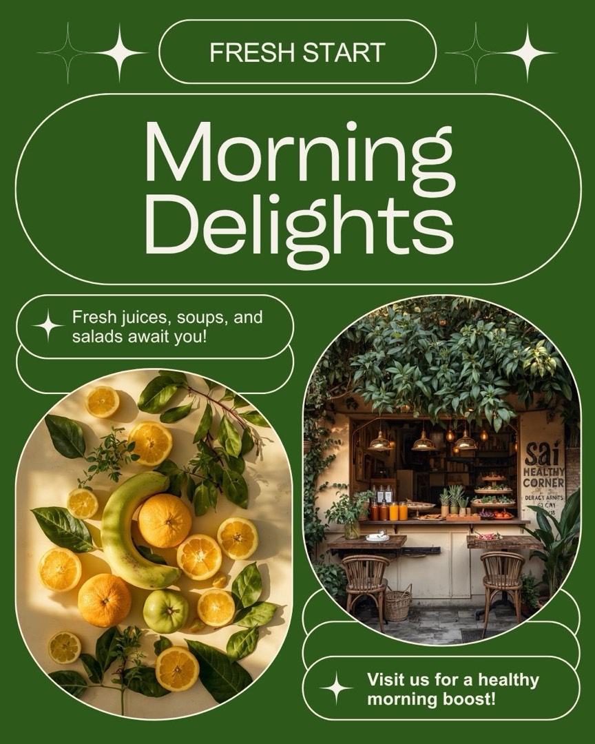Morning Delights at Sai Healthy Corner