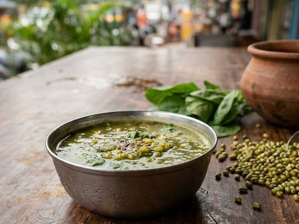 Moong Dal & Spinach Soup at Sai Healthy Corner, Ulhasnagar