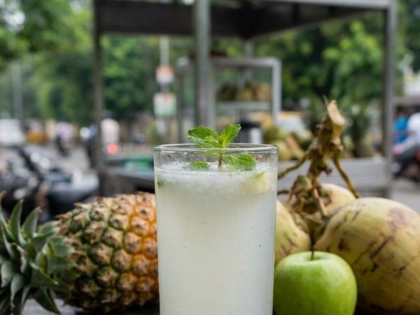 Pineapple & Green Apple in Coconut Water at Sai Healthy Corner, Ulhasnagar