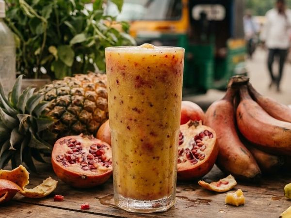 Pineapple, Pomegranate & Red Banana at Sai Healthy Corner, Ulhasnagar