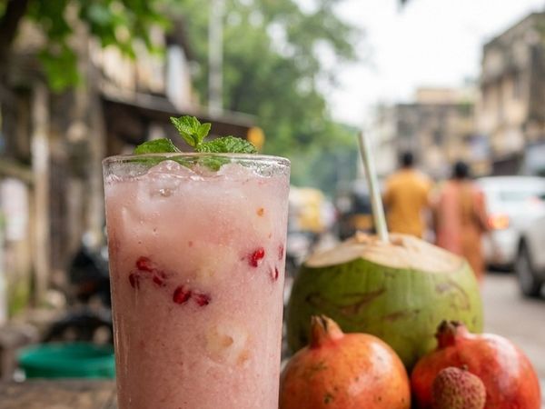 Pomegranate & Lychee in Coconut Water at Sai Healthy Corner, Ulhasnagar
