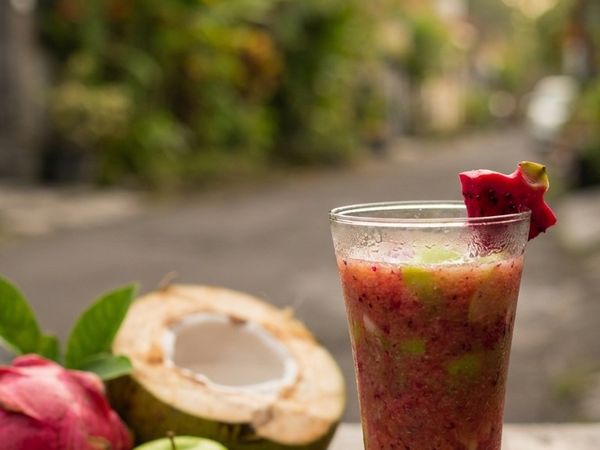 Red Dragon Fruit & Green Apple in Coconut Water at Sai Healthy Corner, Ulhasnagar