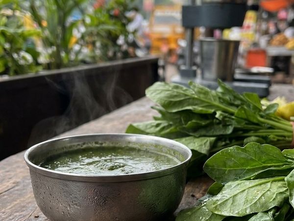Spinach Soup at Sai Healthy Corner, Ulhasnagar
