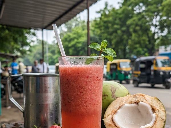 Strawberry in Coconut Water at Sai Healthy Corner, Ulhasnagar