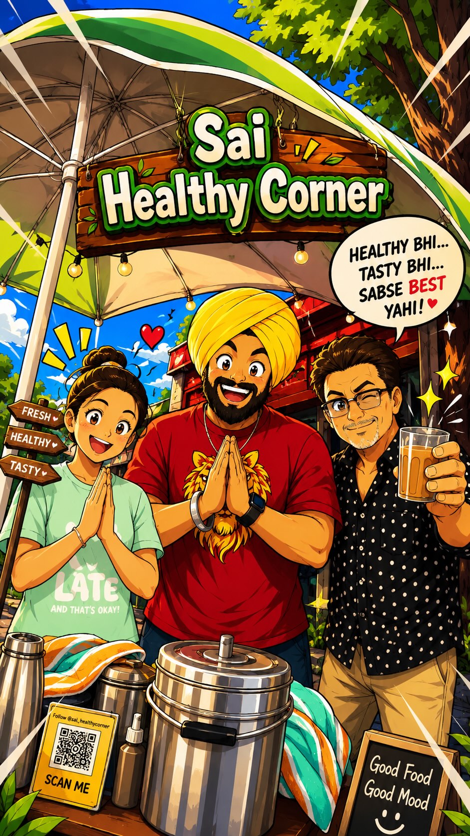 Sai Healthy Corner promo art